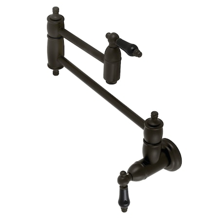 Kingston Brass KS3105PKL Duchess Wall Mount Pot Filler, Oil Rubbed Bronze KS3105PKL